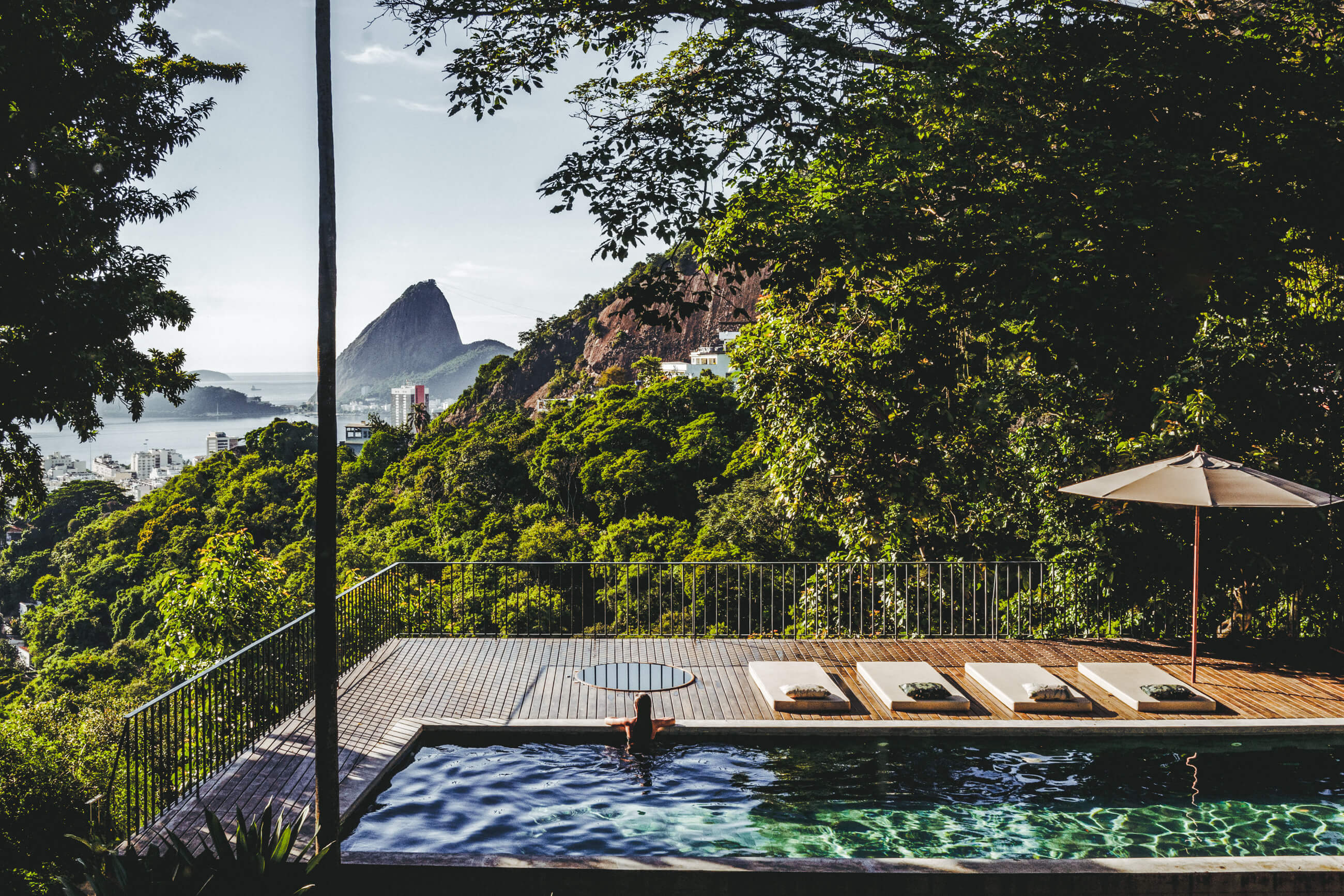 Pool with a view over Rio De Janiero at Chez Georges Hotel, Rio De Janiero, Brazil