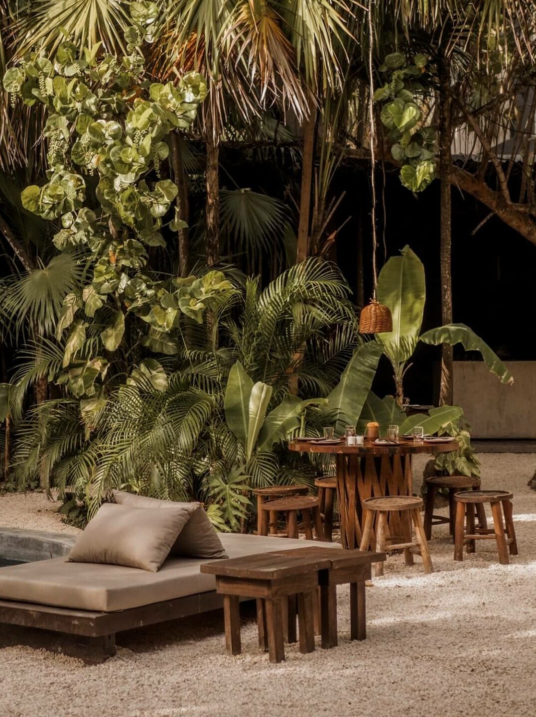 Inner Garden at Tulum Treehouse, Tulum Mexico.