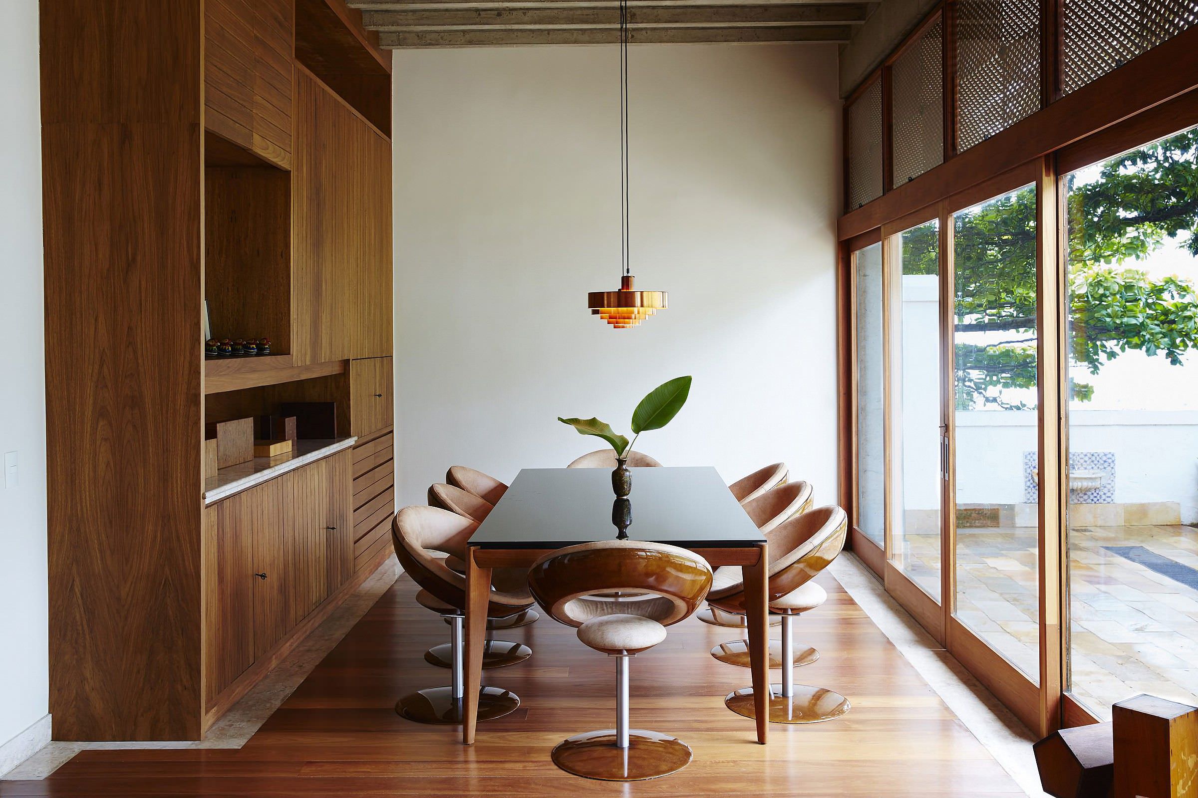 Dining room at Chez Georges Hotel, Rio De Janiero, Brazil