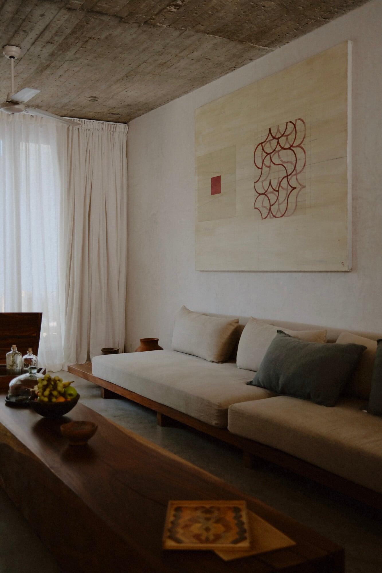 Living Room Design of Casa Criollo, Oaxaca City