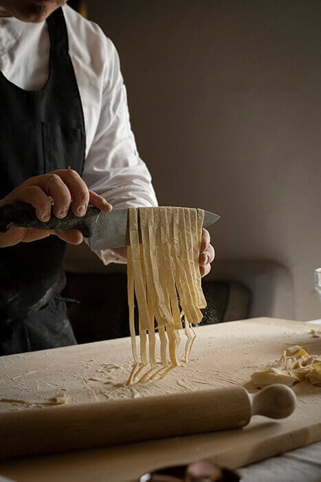 Accademia di Cucina della Bottega at Castello di Reschio, Umbria, Italy.