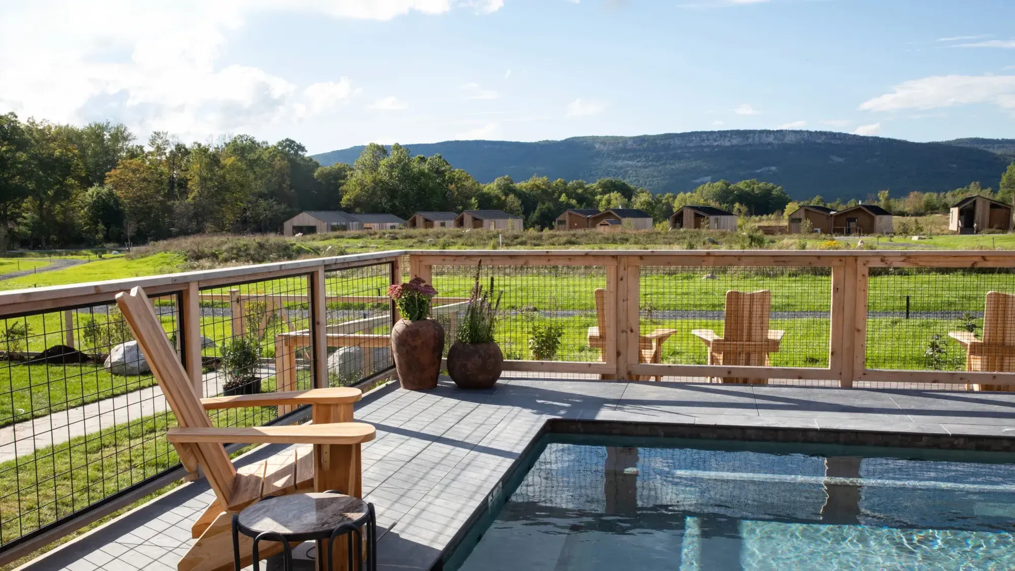 Outdoor Pool Wildflower Farms, Hudson Valley, New York.