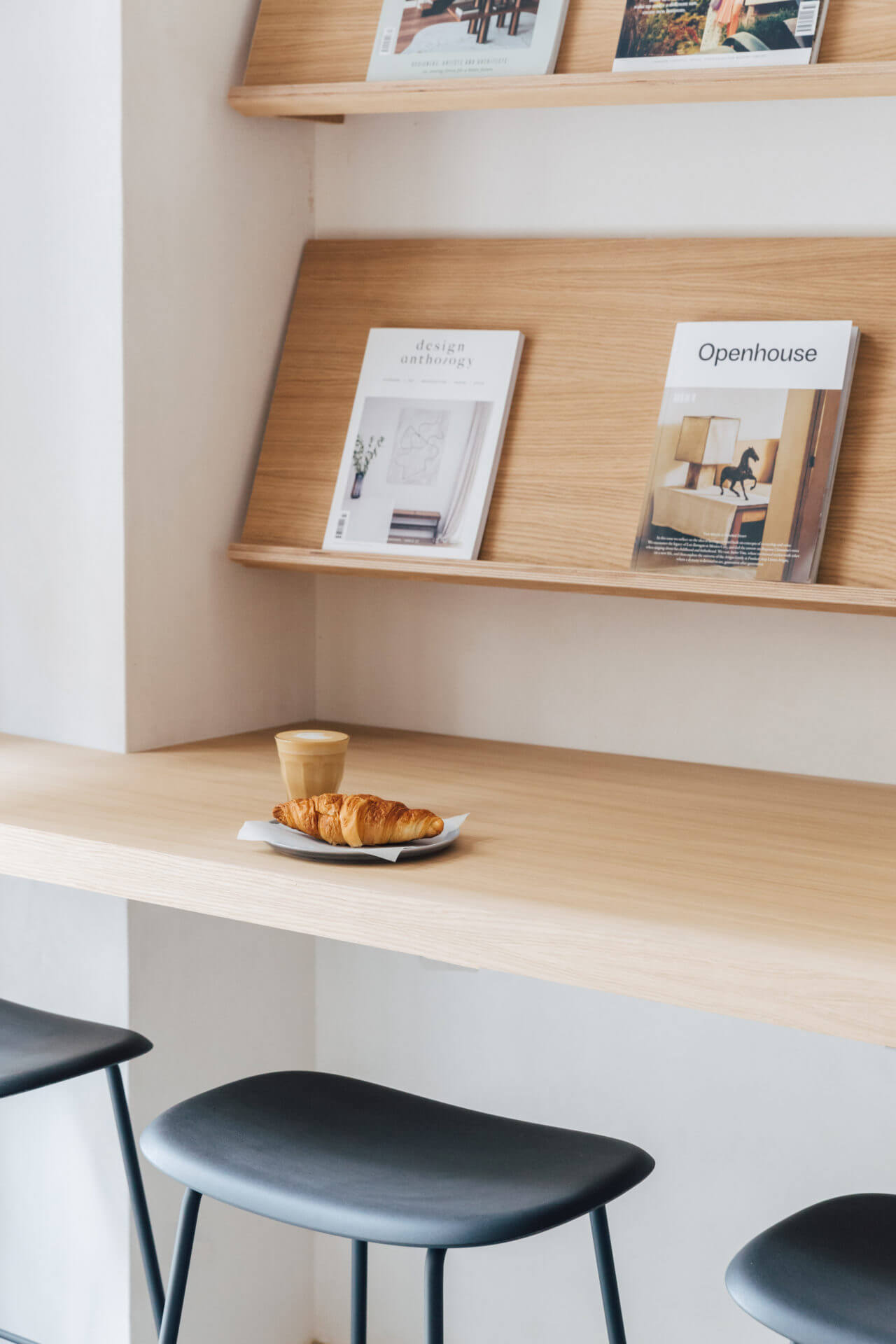 Breakfast nook in cafe of Placido y Grata hotel