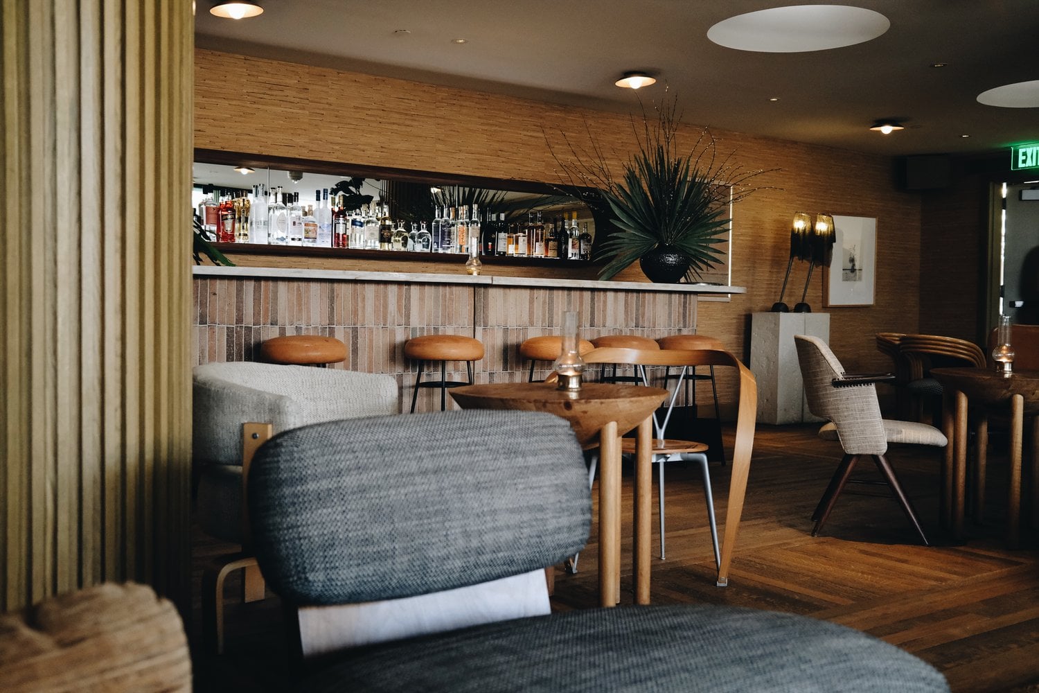 Rooftop bar at Santa Monica Proper Hotel, Design by Kelly Wearstler