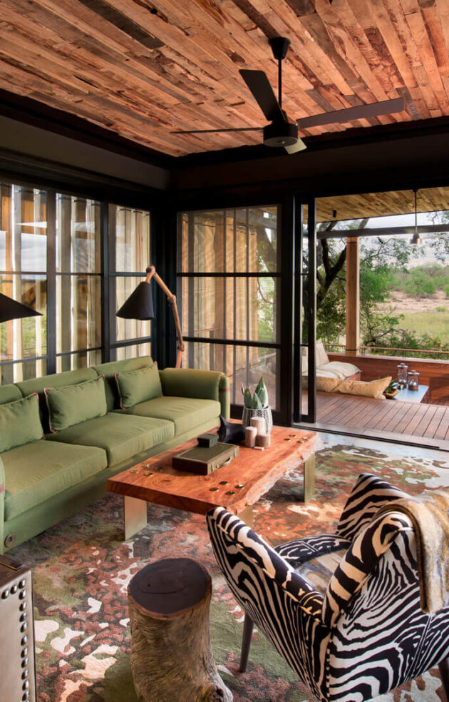 andBeyond Tengile River Lodge Living Room