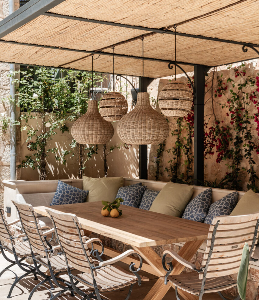 Terrace at Mon Cor in Soller, Mallorca